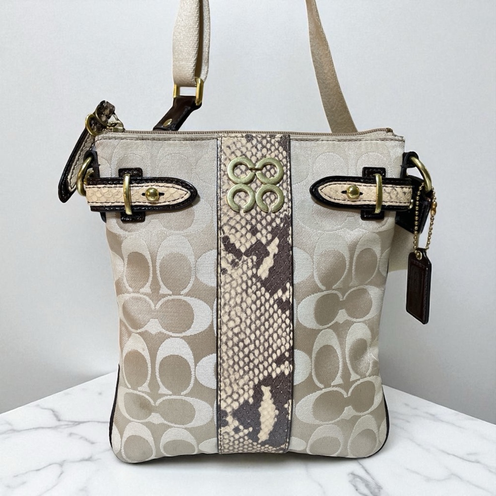 Coach EUC Colette Signature Python Swingpack Crossbody π LIMITED EDITION π